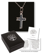 CROSS AND CHAIN STERLING SILVER
