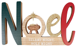 NOEL WOODEN PLAQUE