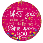 BLESS YOU (PINK) CERAMIC HANGING DECORATION  