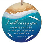 CERAMIC HANGING DECORATION FOOTPRINTS