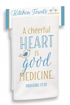 TEA TOWEL CHEERFUL HEART