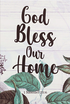 GOD BLESS OUR HOME WALL PLAQUE