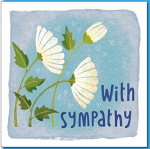 WITH SYMPATHY GREETINGS CARD  