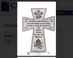 PEWTER CROSS SERENITY PRAYER