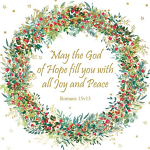 MAY THE GOD OF HOPE CHRISTMAS CARD PACK OF 10