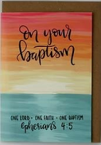 SUNSET BAPTISM CARD