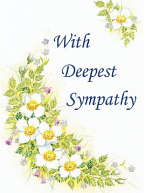 WITH DEEPEST SYMPATHY GREETINGS CARD