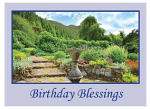 BIRTHDAY BLESSINGS GREETINGS CARD