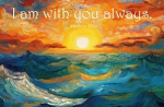 I AM WITH YOU ALWAYS BLANK CARD