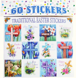 60 TRADITIONAL EASTER STICKERS