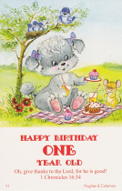 BIRTHDAY POSTCARD PACKET AGE 1 PACK OF 12