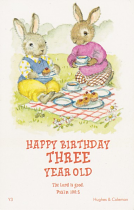 BIRTHDAY POSTCARD PACKET AGE 3 PACK OF 12