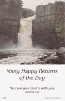BIRTHDAY POSTCARD PACKET WATERFALL PACK OF 12