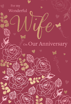 WIFE ANNIVERSARY CARD