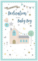 DEDICATION OF YOUR BABY BOY CARD