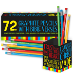 PENCILS WITH BIBLE VERSE BOX OF 72
