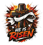 HE IS RISEN VINYL STICKER