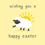 HAPPY EASTER LAMB CARD