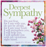 DEEPEST SYMPATHY CARD