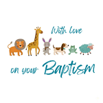 WITH LOVE ON YOUR BAPTISM GREETINGS CARD
