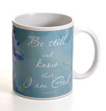 BLUEBELLS BE STILL AND KNOW MUG