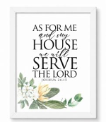 AS FOR ME AND MY HOUSE PLAQUE