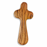 OLIVE WOOD HOLDING CROSS SMALL