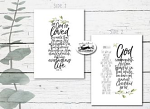  BUT GOD COMMENDETH HIS LOVE TOWARDS US BIBLE CARD  