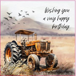 TRACTOR BIRTHDAY CARD