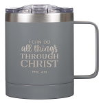 PHIL 4:13 STAINLESS STEEL CAMP MUG