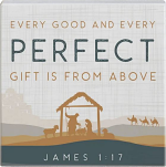 JAMES 1:17 WOODEN ORNAMENT 