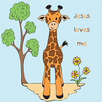 GIRAFFE: JESUS LOVES ME