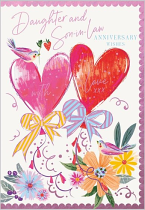 DAUGHTER AND SON IN LAW ANNIVERSARY CARD