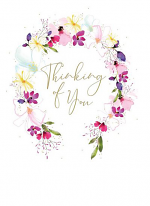 THINKING OF YOU FLOWERS GREETINGS CARD