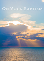 BAPTISM SUNSET GREETING CARD