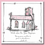 WITH LOVE ON YOUR BAPTISM PINK CARD