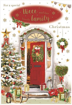 NIECE AND FAMILY CHRISTMAS CARD