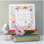 BAPTISM BUTTERFLIES CARD 