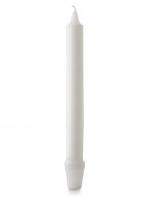 1 X 9 INCH FLUTED WHITE BEESWAX CANDLE