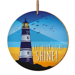 LIGHTHOUSE CERAMIC HANGING DECORATION