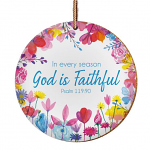 GOD IS FAITHFUL CERAMIC HANGING DECORATION   