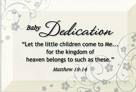 GLASS BABY DEDICATION