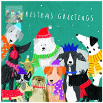 DOGS CHRISTMAS CHRISTMAS CARDS  