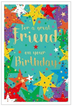 GREAT FRIEND BIRTHDAY CARD