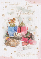 NAN AND GRANDAD CHRISTMAS CARD