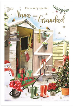 NANA AND GRANDAD CHRISTMAS CARD