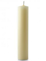 1 3/4 X 12 INCH IVORY BEESWAX CANDLE