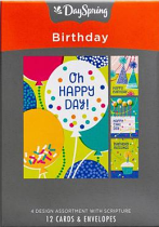 BIRTHDAY CARDS BOX OF 12