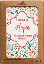 A THRILL OF HOPE BOX OF 18 CHRISTMAS CARDS