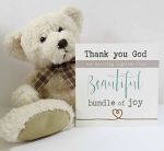 THANK YOU GOD NEW BABY CARD